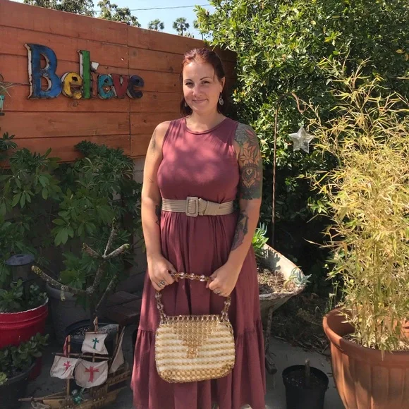 Vintage Beaded Bag🧡 - Picture 9 of 11